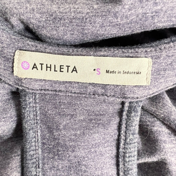 Athleta Tee Racerback Ruched‎ Purple Dress Size XS - Picture 5 of 7